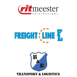 Logo's Ritmeest, Freightline en B&B Transport